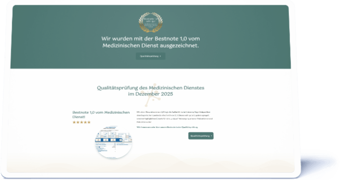 Qualitaetsversprechen 3 Website der Intensivpflege Unique - hier die Unterseite